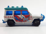 2003 Matchbox Beach Buggies Mercedes-Benz 280 GE Beach Patrol White Turquoise Die Cast Toy Car Vehicle