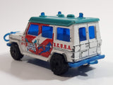 2003 Matchbox Beach Buggies Mercedes-Benz 280 GE Beach Patrol White Turquoise Die Cast Toy Car Vehicle