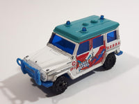 2003 Matchbox Beach Buggies Mercedes-Benz 280 GE Beach Patrol White Turquoise Die Cast Toy Car Vehicle