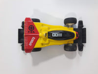 Unknown Brand No. 6051 - 6054 Top Sports Yellow and Red Pullback Friction Motorized Die Cast Toy Car Vehicle