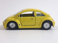 Unknown Brand Volkswagen Beetle Yellow Die Cast Toy Car Vehicle with Opening Doors