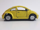 Unknown Brand Volkswagen Beetle Yellow Die Cast Toy Car Vehicle with Opening Doors