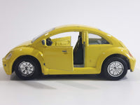 Unknown Brand Volkswagen Beetle Yellow Die Cast Toy Car Vehicle with Opening Doors