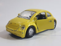 Unknown Brand Volkswagen Beetle Yellow Die Cast Toy Car Vehicle with Opening Doors