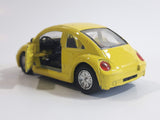 Unknown Brand Volkswagen Beetle Yellow Die Cast Toy Car Vehicle with Opening Doors