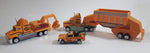 Unknown Brand ABC Heavy Truck Construction Yellow Die Cast Plastic and Metal Toy Car Vehicle Set