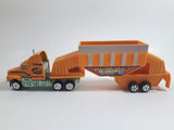 Unknown Brand ABC Heavy Truck Construction Yellow Die Cast Plastic and Metal Toy Car Vehicle Set