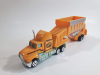 Unknown Brand ABC Heavy Truck Construction Yellow Die Cast Plastic and Metal Toy Car Vehicle Set