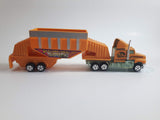 Unknown Brand ABC Heavy Truck Construction Yellow Die Cast Plastic and Metal Toy Car Vehicle Set