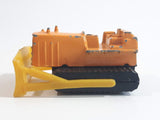 Unknown Brand Bull Dozer Orange Die Cast Toy Car Construction Equipment Vehicle