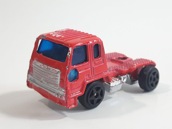 Unknown Brand Semi Tractor Truck Red Die Cast Toy Car Vehicle