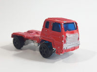 Unknown Brand Semi Tractor Truck Red Die Cast Toy Car Vehicle