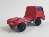 Unknown Brand Semi Tractor Truck Red Die Cast Toy Car Vehicle