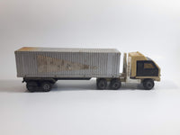 Vintage Tonka 812733-B Semi Tractor Trailer Set Blue and Grey Pressed Steel and Plastic Toy Car Vehicle