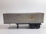 Vintage Tonka 812733-B Semi Tractor Trailer Set Blue and Grey Pressed Steel and Plastic Toy Car Vehicle