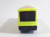 Unknown Brand Tour Bus Fluorescent Yellow Die Cast Toy Car Vehicle