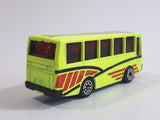 Unknown Brand Tour Bus Fluorescent Yellow Die Cast Toy Car Vehicle