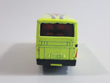 Unknown Brand Tour Bus Fluorescent Yellow Die Cast Toy Car Vehicle