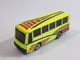 Unknown Brand Tour Bus Fluorescent Yellow Die Cast Toy Car Vehicle