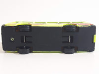 Unknown Brand Tour Bus Fluorescent Yellow Die Cast Toy Car Vehicle