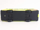 Unknown Brand Tour Bus Fluorescent Yellow Die Cast Toy Car Vehicle