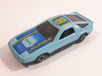 Yatming No. 807 Mazda RX-7 Turbo Super 8 Light Blue Die Cast Toy Car Vehicle