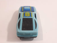 Yatming No. 807 Mazda RX-7 Turbo Super 8 Light Blue Die Cast Toy Car Vehicle