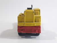 Yatming Crane Truck Red and Yellow Die Cast Toy Car Construction Equipment Vehicle