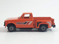 1980s Yatming Chevrolet LUV Stepside Pickup Truck Orange No. 1700 Die Cast Toy Car Vehicle