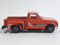 1980s Yatming Chevrolet LUV Stepside Pickup Truck Orange No. 1700 Die Cast Toy Car Vehicle