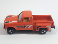 1980s Yatming Chevrolet LUV Stepside Pickup Truck Orange No. 1700 Die Cast Toy Car Vehicle