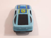 Yatming No. 807 Mazda RX-7 Turbo Super 8 Light Blue Die Cast Toy Car Vehicle