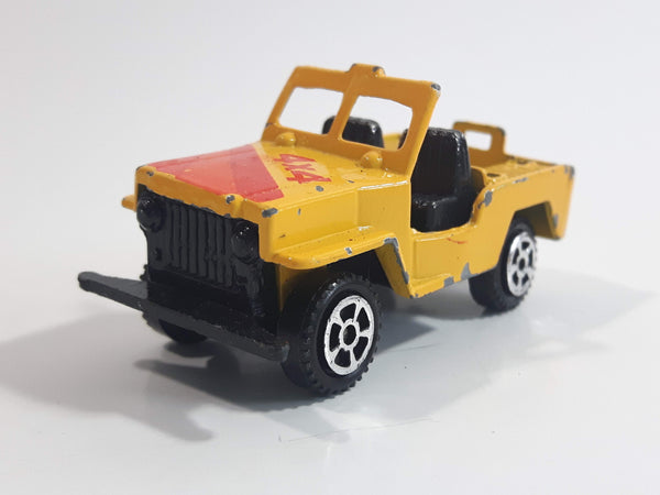 Summer Marz Karz S-8634 Jeep 4x4 Yellow Die Cast Toy Car Vehicle