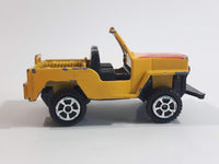 Summer Marz Karz S-8634 Jeep 4x4 Yellow Die Cast Toy Car Vehicle