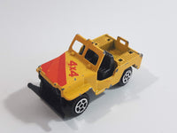 Summer Marz Karz S-8634 Jeep 4x4 Yellow Die Cast Toy Car Vehicle