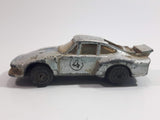 Vintage Zee Toys Dyna Wheels D55 Porsche 935 Turbo #4 Silver Grey Die Cast Toy Car Vehicle
