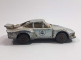 Vintage Zee Toys Dyna Wheels D55 Porsche 935 Turbo #4 Silver Grey Die Cast Toy Car Vehicle