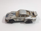 Vintage Zee Toys Dyna Wheels D55 Porsche 935 Turbo #4 Silver Grey Die Cast Toy Car Vehicle