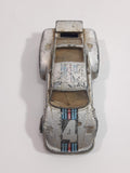 Vintage Zee Toys Dyna Wheels D55 Porsche 935 Turbo #4 Silver Grey Die Cast Toy Car Vehicle