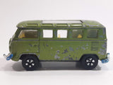 Very Rare HTF Vintage PlayArt Volkswagen VW Station Wagon Van Bus Green Die Cast Toy Car Vehicle