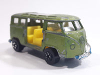 Very Rare HTF Vintage PlayArt Volkswagen VW Station Wagon Van Bus Green Die Cast Toy Car Vehicle