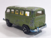 Very Rare HTF Vintage PlayArt Volkswagen VW Station Wagon Van Bus Green Die Cast Toy Car Vehicle