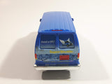 2013 Tins Toys T658 / T634 Ford E Series E-350 Cargo Van Super Shuttle 30 Year Anniversary Blue 1:43 Scale Pullback Friction Motorized Die Cast Toy Car Vehicle with Opening Doors