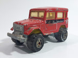 Majorette No. 277 Toyota 4x4 Red 1/53 Scale Die Cast Toy Car Vehicle with Opening Rear Window