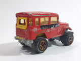 Majorette No. 277 Toyota 4x4 Red 1/53 Scale Die Cast Toy Car Vehicle with Opening Rear Window