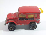 Majorette No. 277 Toyota 4x4 Red 1/53 Scale Die Cast Toy Car Vehicle with Opening Rear Window