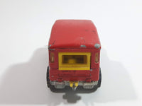 Majorette No. 277 Toyota 4x4 Red 1/53 Scale Die Cast Toy Car Vehicle with Opening Rear Window