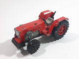 Vintage Majorette Farm Tractor Red 1/36 Scale Die Cast Toy Car Farming Machinery  Vehicle