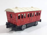 Vintage Majorette Train Passenger Car Red 1/87 Scale Die Cast Toy Car Vehicle