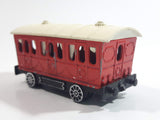 Vintage Majorette Train Passenger Car Red 1/87 Scale Die Cast Toy Car Vehicle